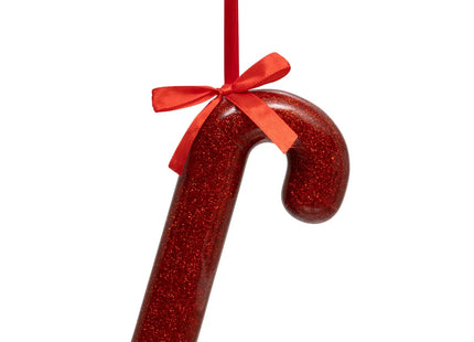 Deco navideña bastón rojo de papel 15cm - 199035