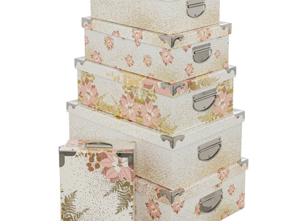 Caja rectangular "Perla rosa" 5 - 199107