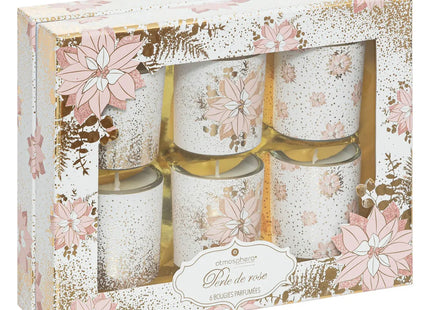 Set de 6 velas perfumadas PHP "Rosa" 240gr - 199121
