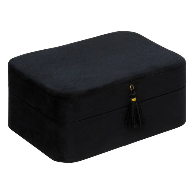 Joyero de terciopelo negro L19 - 199150