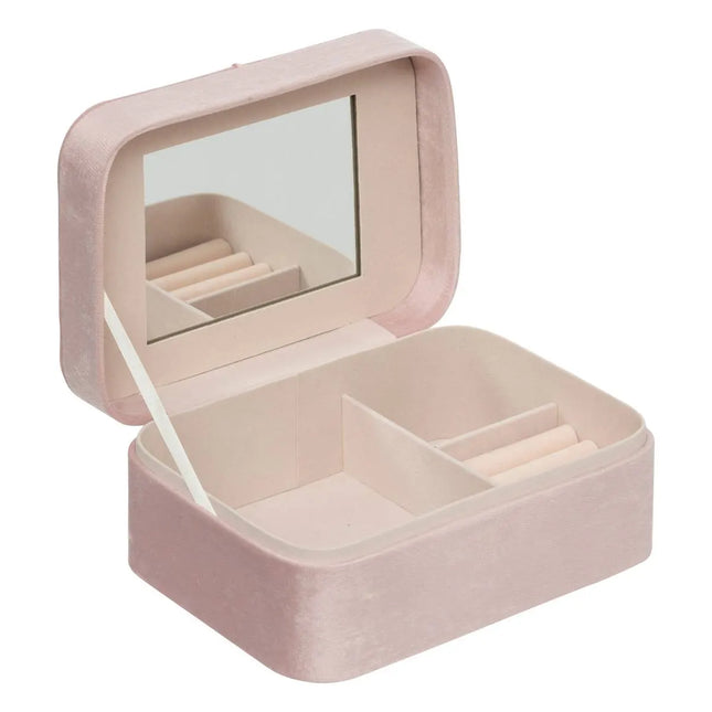 Joyero de terciopelo rosa L19 - 199151
