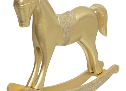 Caballo de madera dorado A32cm - 199157