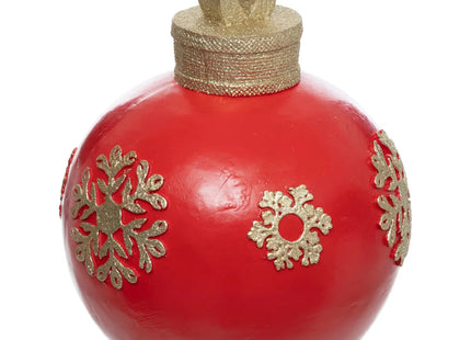 Bola de nieve de resina roja A26cm - 199172