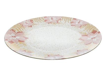 Plato de presentación “Flor rosada” D33cm - 199216