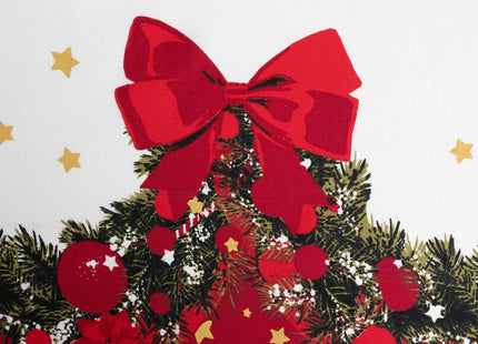 Mantel navideño "Guirnalda" de algodón 140x360cm - 199255
