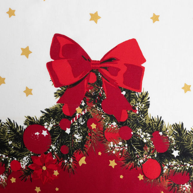 Mantel navideño "Guirnalda" de algodón 140x360cm - 199255