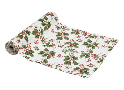 Tela estampada de 28x300cm con diseño de acebo - 199266