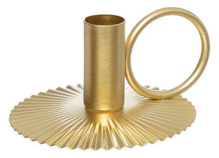 Candelabro metálico PHP D10 cm  2 unidades, dorado - 199278