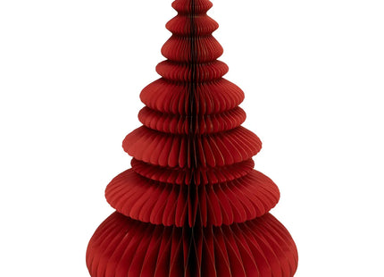 Árbol navideño de papel rojo A90cm - 199331