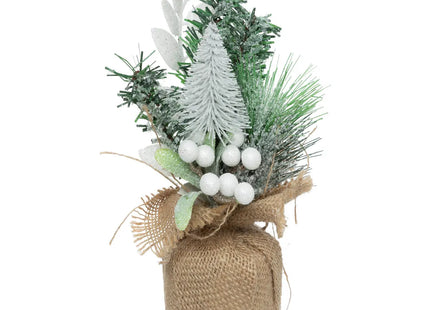 Arreglo de abeto y paja A24cm - DOR/RJ/BL - 199350