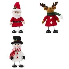 Muñeco navideño A22cm 3 opciones Papá Noel, Reno y Muñeco de Nieve - 199384