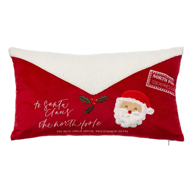 Almohada con letra de Papá Noel 50x30cm - 199415