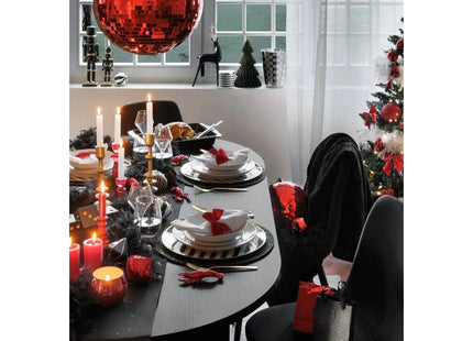 Candelero vidrio rojo A20cm - 199424A