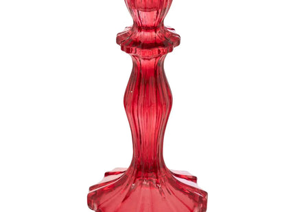 Candelero vidrio rojo A20cm - 199424A