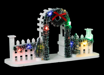 Deco navideña "Arco de flores" 12L P - 199748