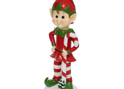 Muñeco Elfo A90cm 5 LED blanco cálido funciona con pilas - 199793