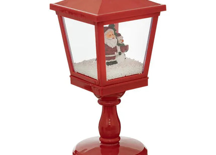Farol de pie animado y musical, 31 cm de alto, 4 LED blancos fríos - 199881