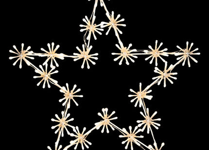 Estrella de decoración exterior A60cm 200 LED blanco cálido con transformador - 199888