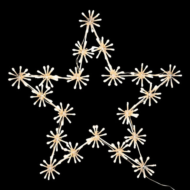 Estrella de decoración exterior A60cm 200 LED blanco cálido con transformador - 199888