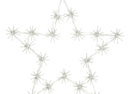 Estrella de decoración exterior A60cm 200 LED blanco cálido con transformador - 199888