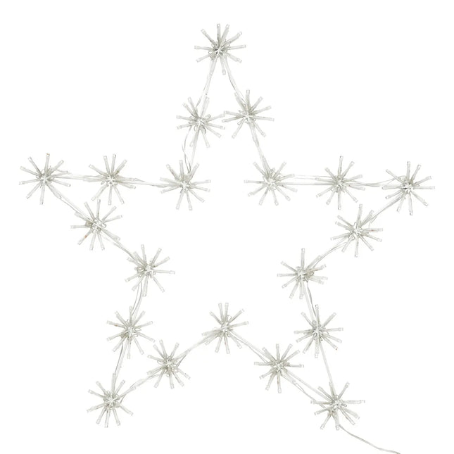 Estrella de decoración exterior A60cm 200 LED blanco cálido con transformador - 199888