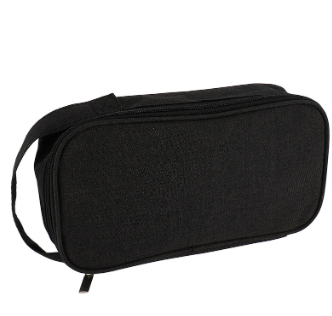 Bolsa de viaje rectangular con cremallera para accesorios negro - 20002103