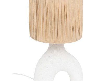 Velador de mesa de cerámica "Tania" blanca A47cm - 200077