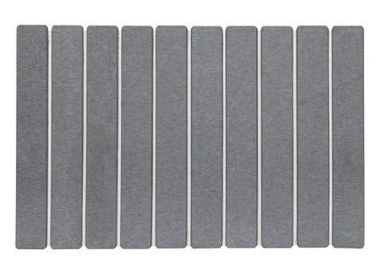Alfombrilla de baño de diatomita gris con listones, 59x39 cm - 200178