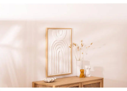 Decoración de pared "Bobby", 50x70cm, blanca - 200273