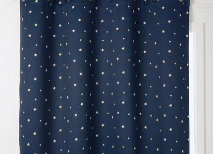 Cortina infantil opaca "Espace" Azul oscuro 135x260cm - 200424