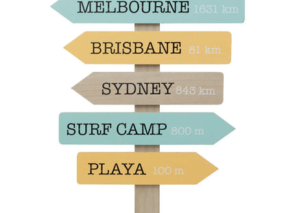 Decoración de pared "Hawa" madera 38x54cm - 200433