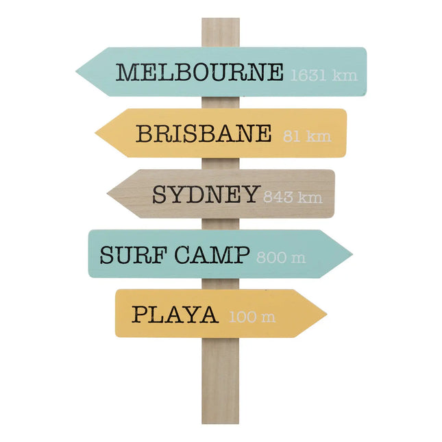 Decoración de pared "Hawa" madera 38x54cm - 200433