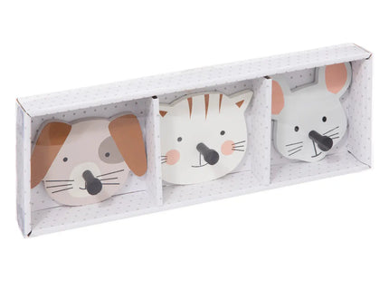 Set de 3 ganchos infantiles "Adoni" multicolor - 200456