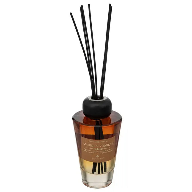 Difusor de fragancia "Alma" de 200 ml en vidrio ámbar - 200619A