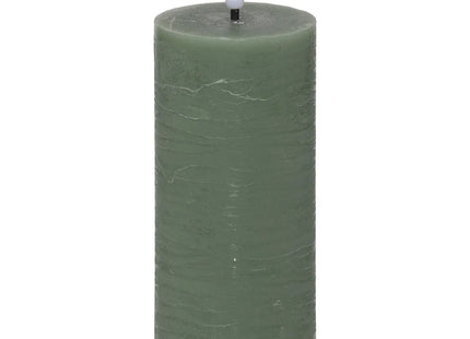 Vela LED redonda "Molia" A18cm verde - 200663C