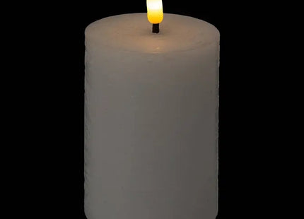 Vela LED redonda "Molia" 7x13cm blanca  - 200665A