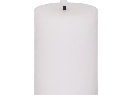 Vela LED redonda "Molia" 7x13cm blanca  - 200665A