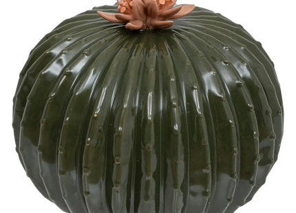 Cactus decorativo de cerámica A15cm verde azulado - 200805