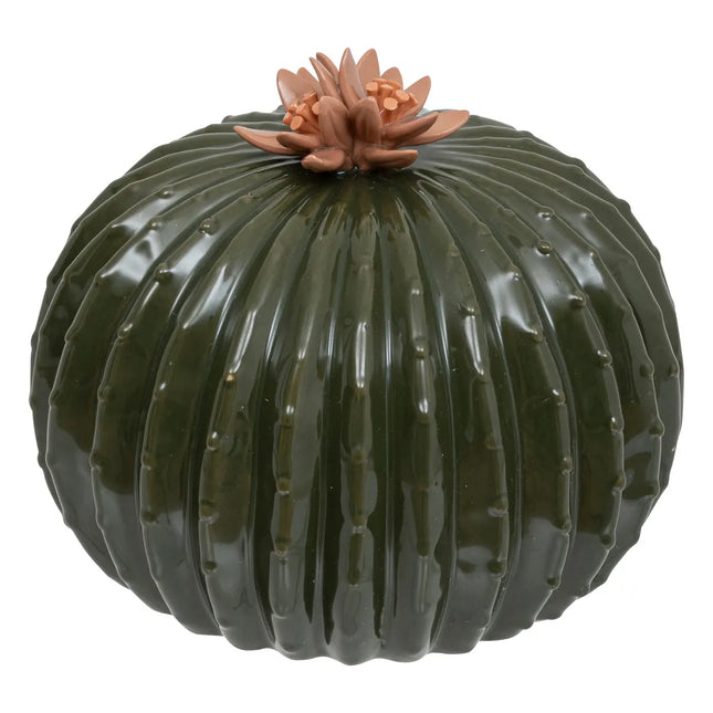 Cactus decorativo de cerámica A15cm verde azulado - 200805