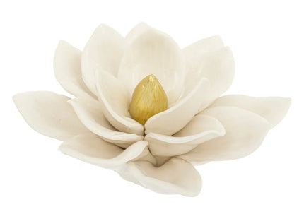 Deco de mesa "Flor" D14,5cm blanco - 200806