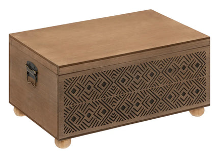 Baúl "Exotic Panama" M de madera L51cm - 200873