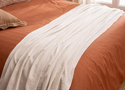 Cubre cama "Widdy" de algodón blanco 130x180cm - 201903A