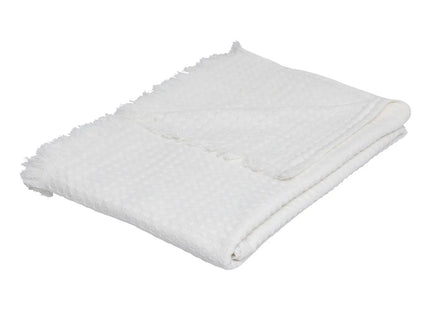 Cubre cama "Widdy" de algodón blanco 130x180cm - 201903A