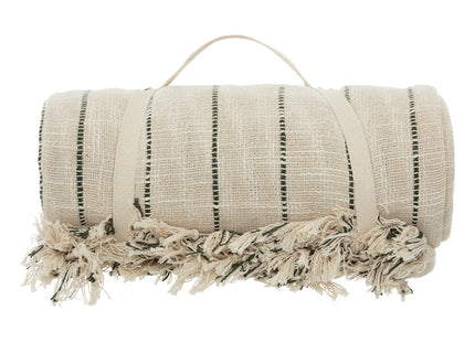 Cubre cama "Luisa" de algodón color beige 240x260cm - 201924