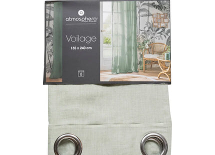 Visillo “Paxta” 130x240cm verde - 201931B