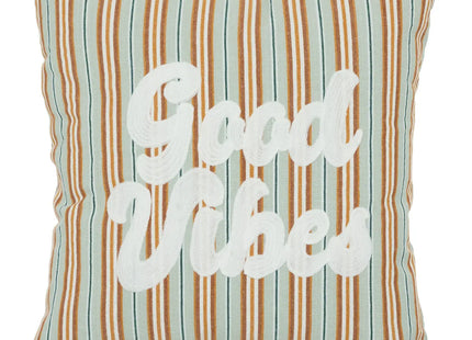 Almohada "Be vintage" Verde y Naranja 40x40cm - 201933