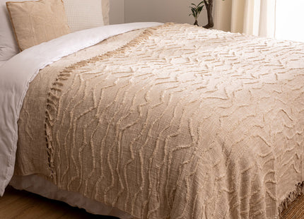 Colcha "Daisy" 240x260cm beige - 201943