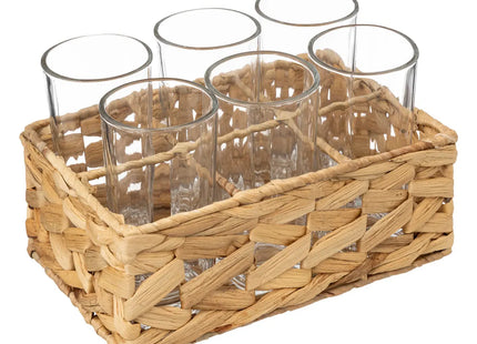 Rack natural con 6 vasos 25cl - 202100
