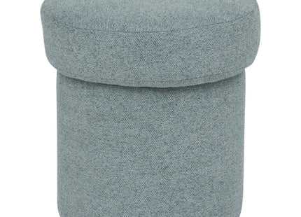 Puf "Kita" de tela color verde celadón A40cm - 202220B