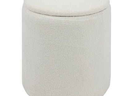 Puf plegable "Kaydi Rizo Blanco 35cm - 202255A